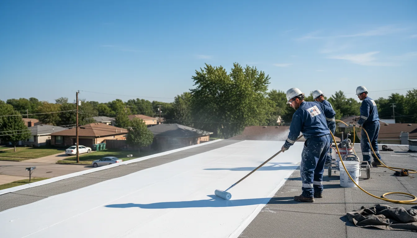 Commercial roof coating in Avon, MS near me
